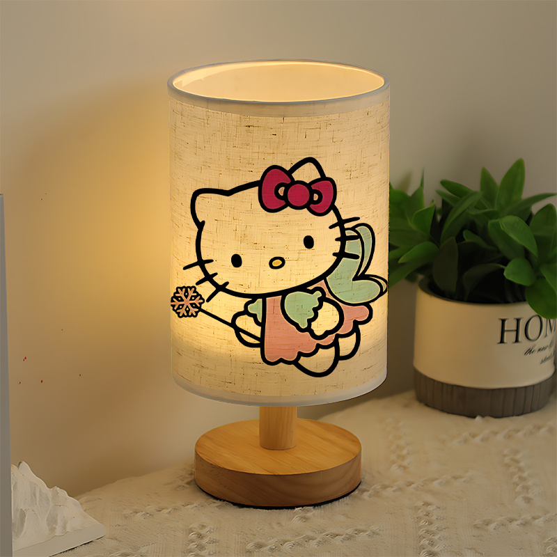 Sanrio Hello-like Character USB-Powered Bedside Lamp with Soft Glow Lighting 