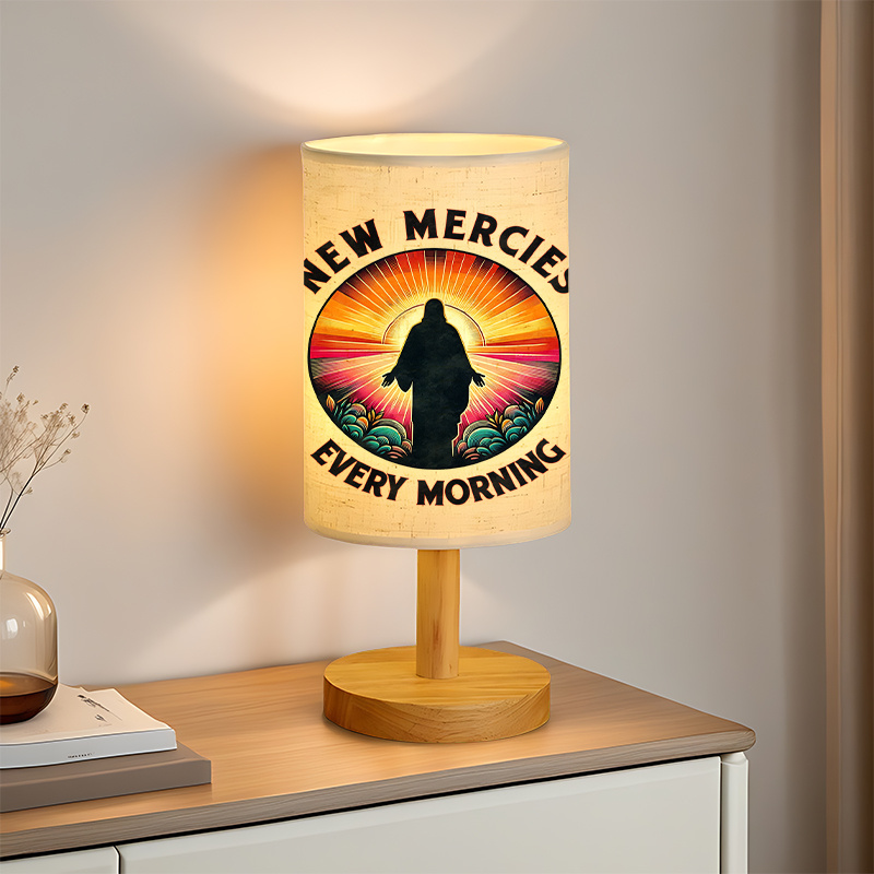 Modern USB-powered Linen Lamp Bedside Decoration