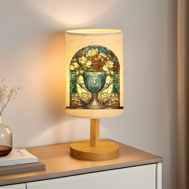 Contemporary Linen Lamp, Powered by USB, Features a Distinctive Design And Beautiful Patterns