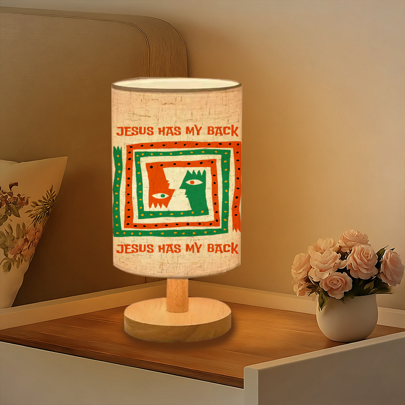 Modern USB Powered Linen Lamp with Unique Design and Exquisite Patterns