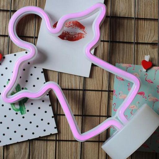 USB And Battery Operated Angel Neon Modelling Lamp-3D Optical Lamp