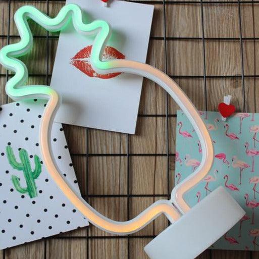 3D Optical Illusion Pineapple Neon Modelling Lamp-3D Optical Lamp