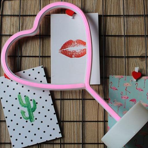 3D Optical Cordate Neon LED Light With USB Support-3D Optical Lamp