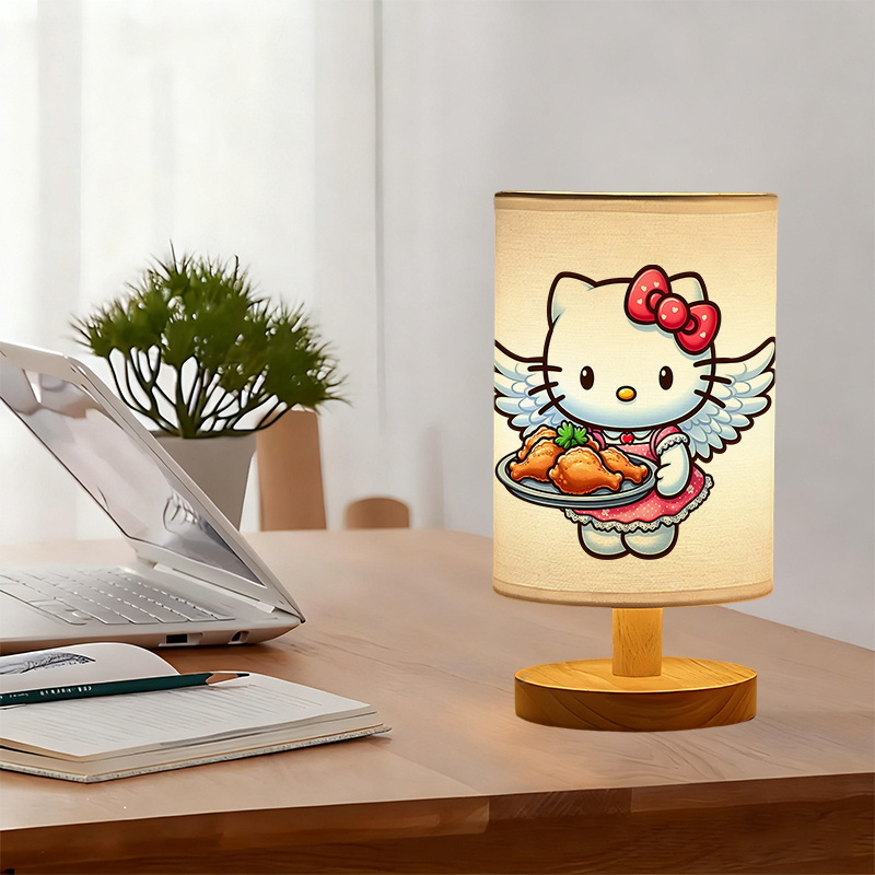 A modern Sanrio USB-powered linen lamp with a creative design