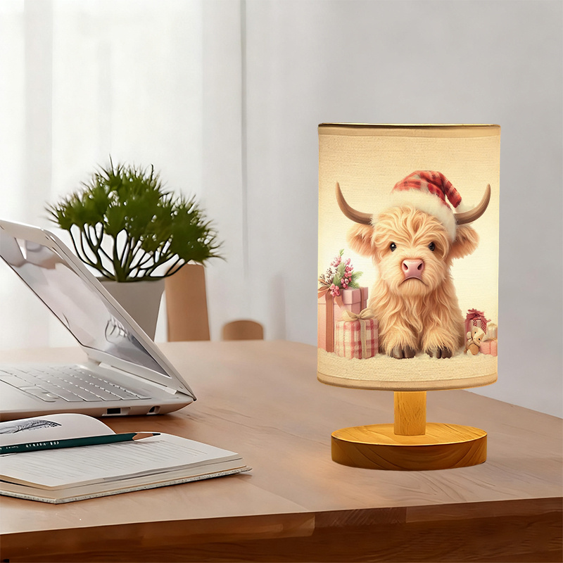 USB-powered Linen Lamp Bedside Decoration and Can Also Create Ambiance