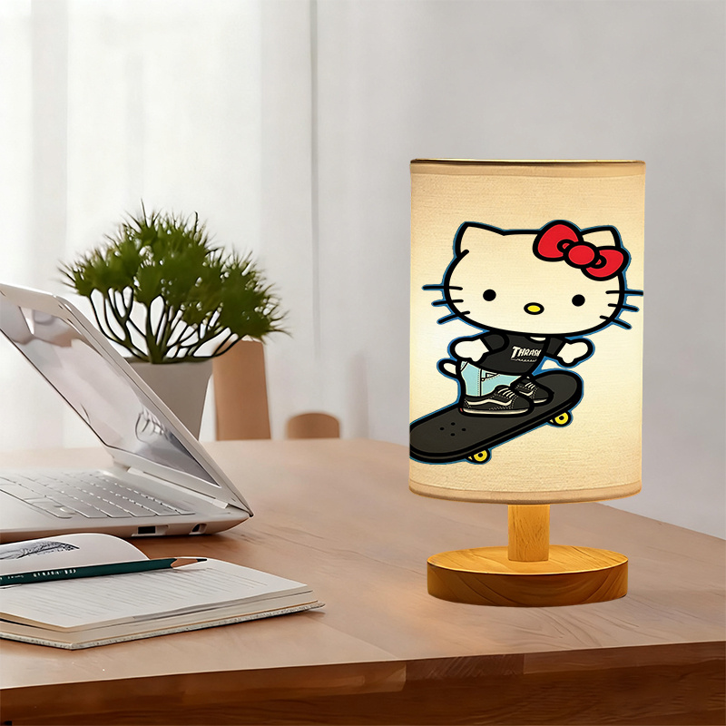 Sanrio USB-powered linen lamp suitable for bedside decoration gift