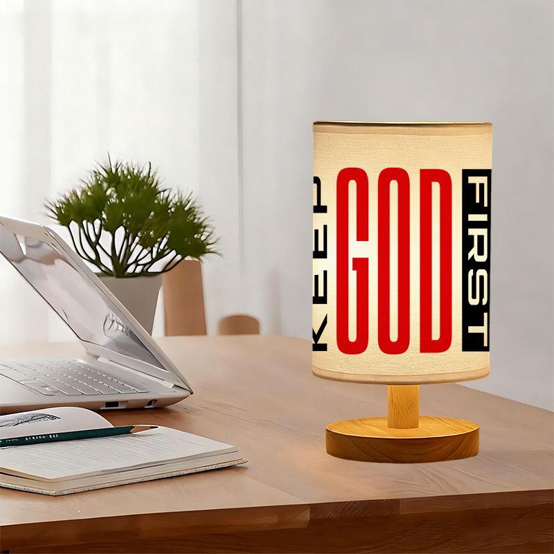 Modern USB-powered Linen Lamp with a Unique Design24