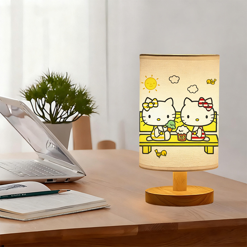 Sanrio USB-powered linen lamp  ambiance in the living room