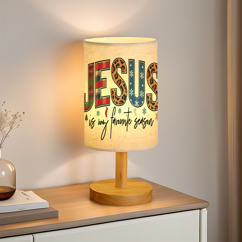 Modern USB-Powered Linen Table Lamp