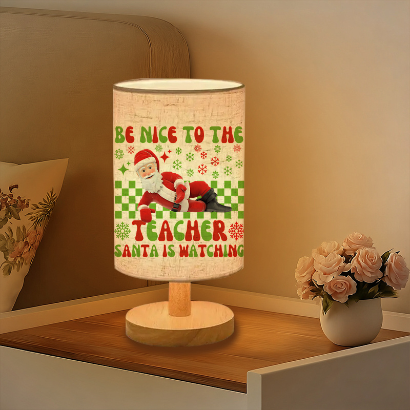 Modern USB-Powered Linen Table Lamp with Unique Design & Exquisite Patterns