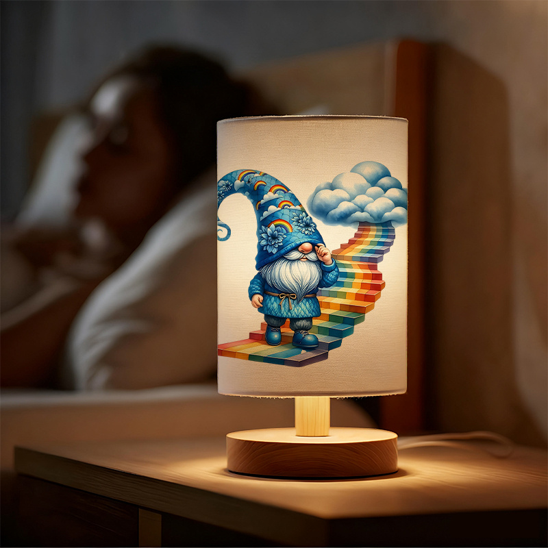 A Modern USB-powered Linen Lamp with a Unique Design and Exquisite Pattern