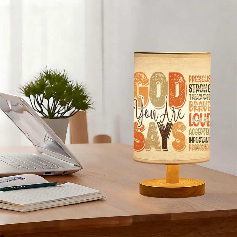 Modern USB Powered Linen Lamp