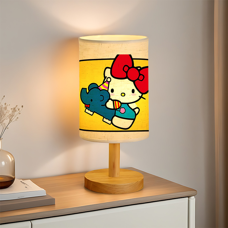 A modern Sanrio USB-powered linen lamp with a creative design