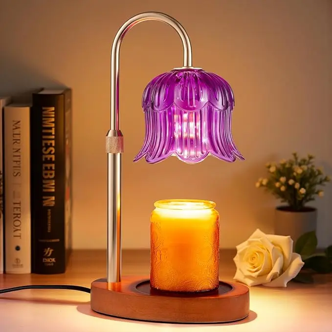 Metal Candle Warmer Lamp With Timer And Brightness Control
