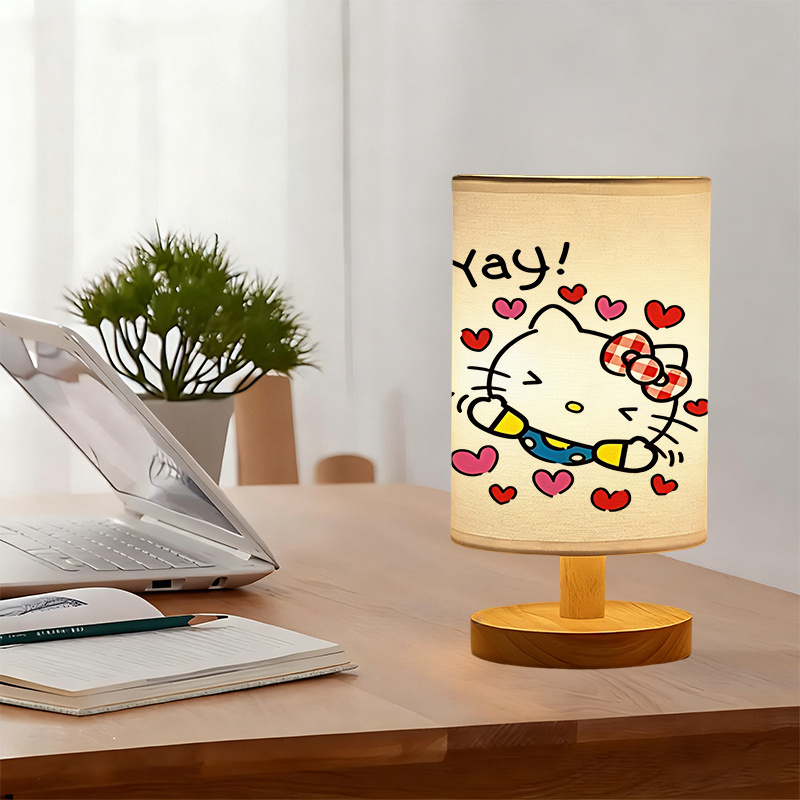 A modern Sanrio USB-powered linen lamp with a creative design
