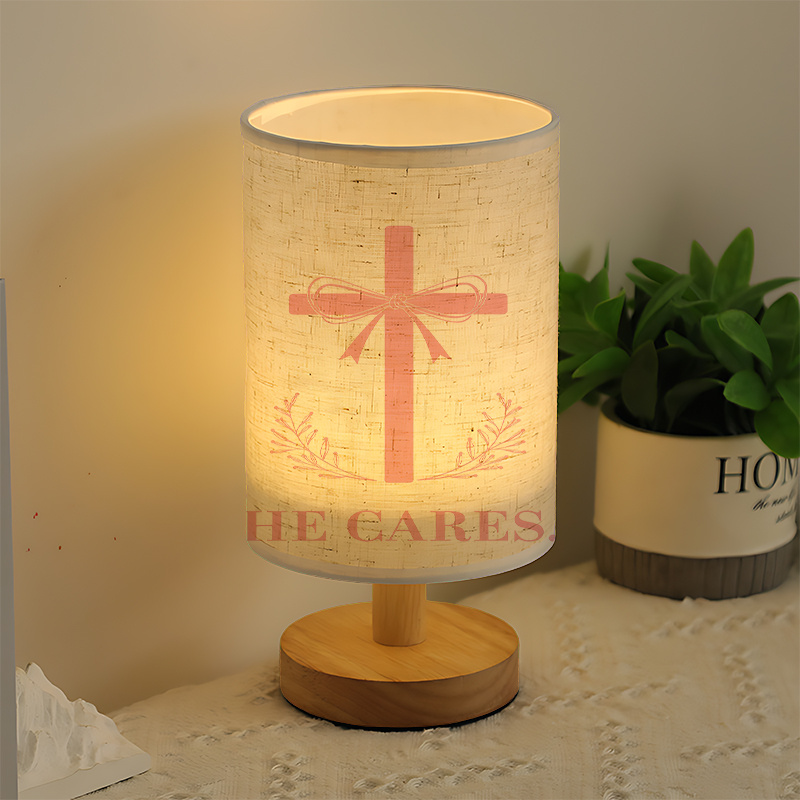 Modern USB Powered Linen Lamp with Unique Design and Exquisite Patterns