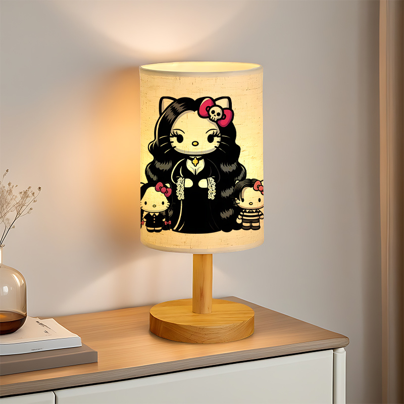 modern Sanrio USB-powered linen lamp excellent gift for Sanrio