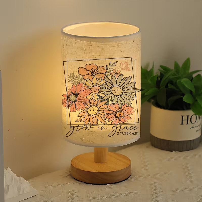 Growing Grace Themed USB Powered Bedside Lamp