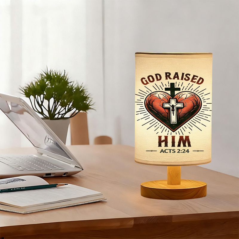 Table Lamp, Push Button Switch, Warm Light for Living Room, Bedroom