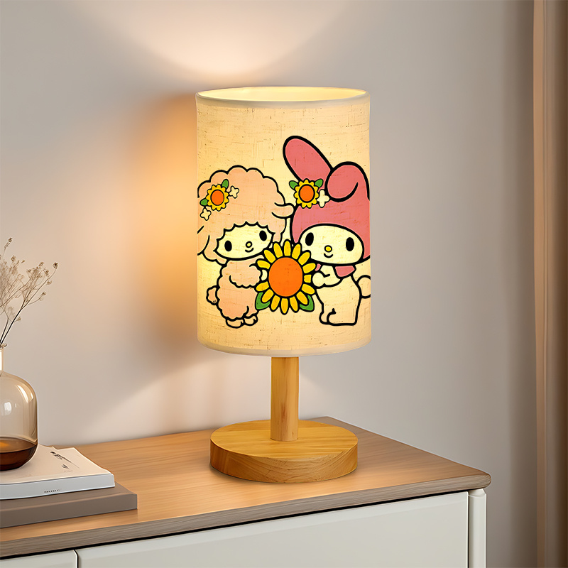 A modern Sanrio USB-powered linen lamp with a creative design