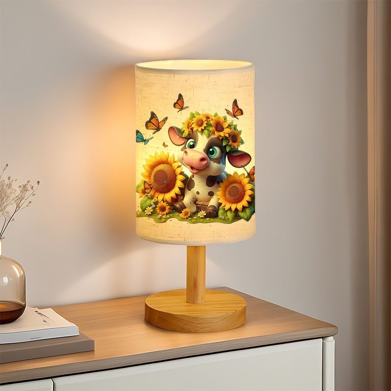 A Modern USB-powered Linen Lamp with a Unique Design and Exquisite Patterns