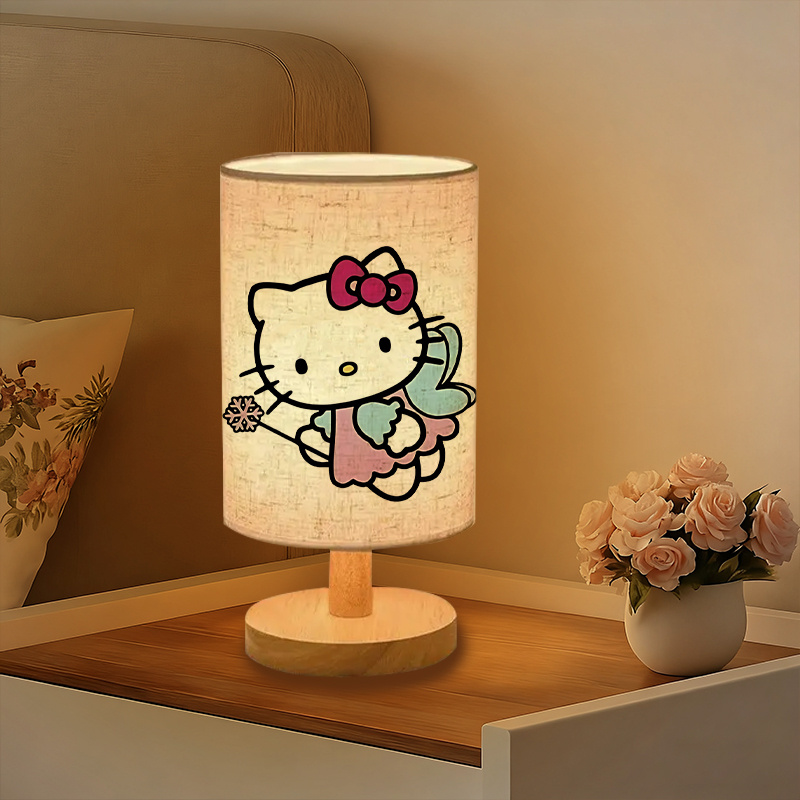 Sanrio Hello-like Character USB-Powered Bedside Lamp with Soft Glow Lighting 