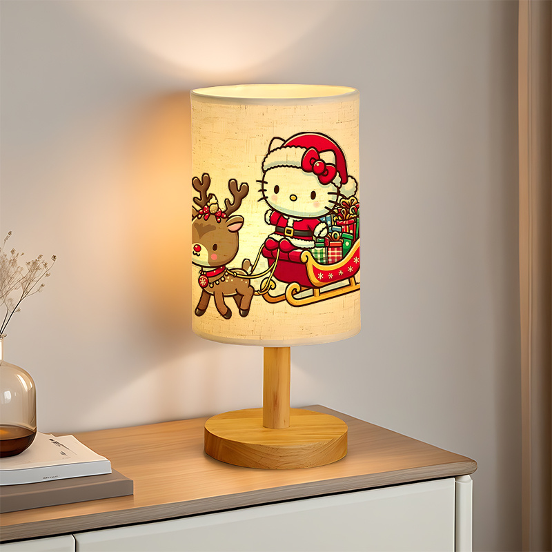 A modern Sanrio USB-powered linen lamp with a creative design