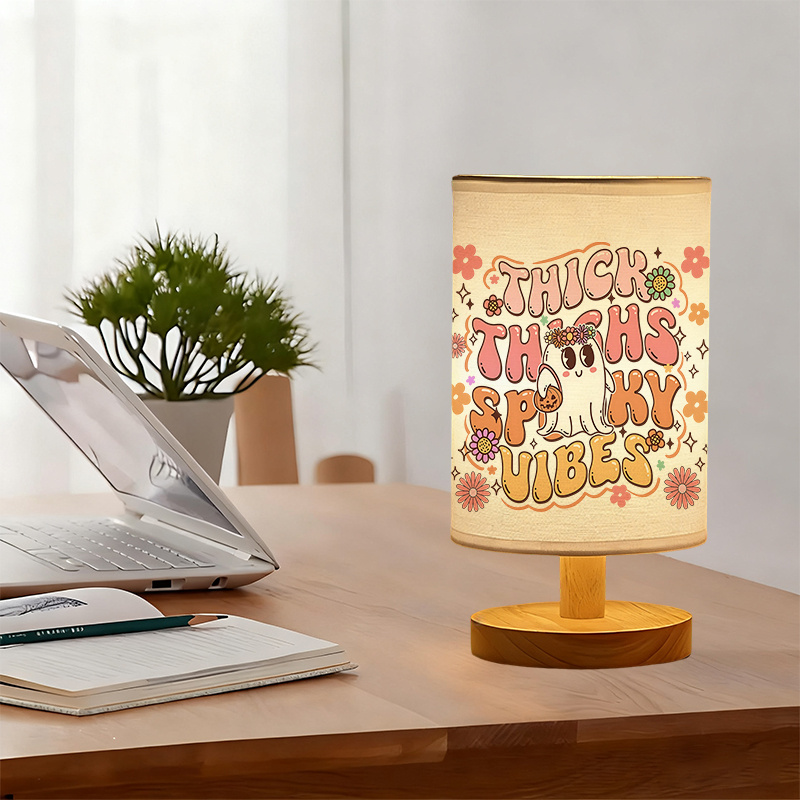 Decoration USB-powered Linen Table Lamp