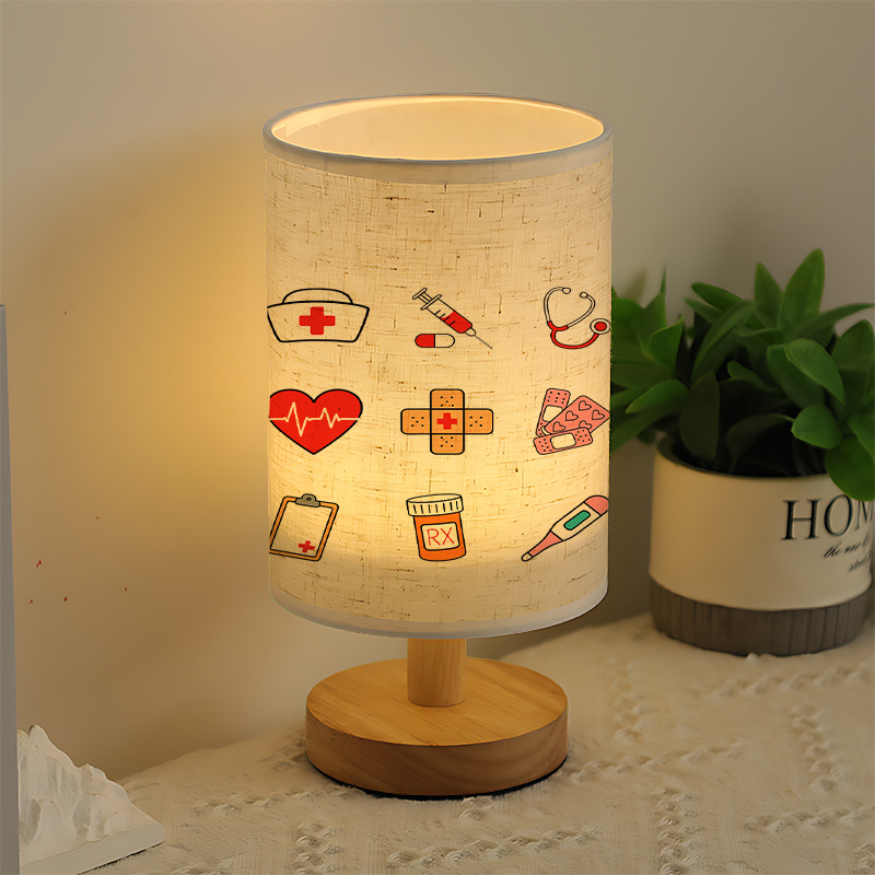 Modern USB powered Linen Lamp with Unique Design and Exquisite Patterns