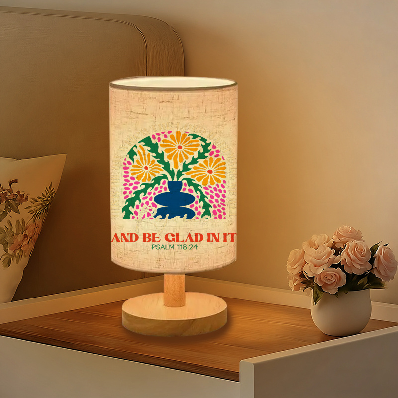 A Modern USB-powered Linen Lamp with a Unique Design and Exquisite Patterns