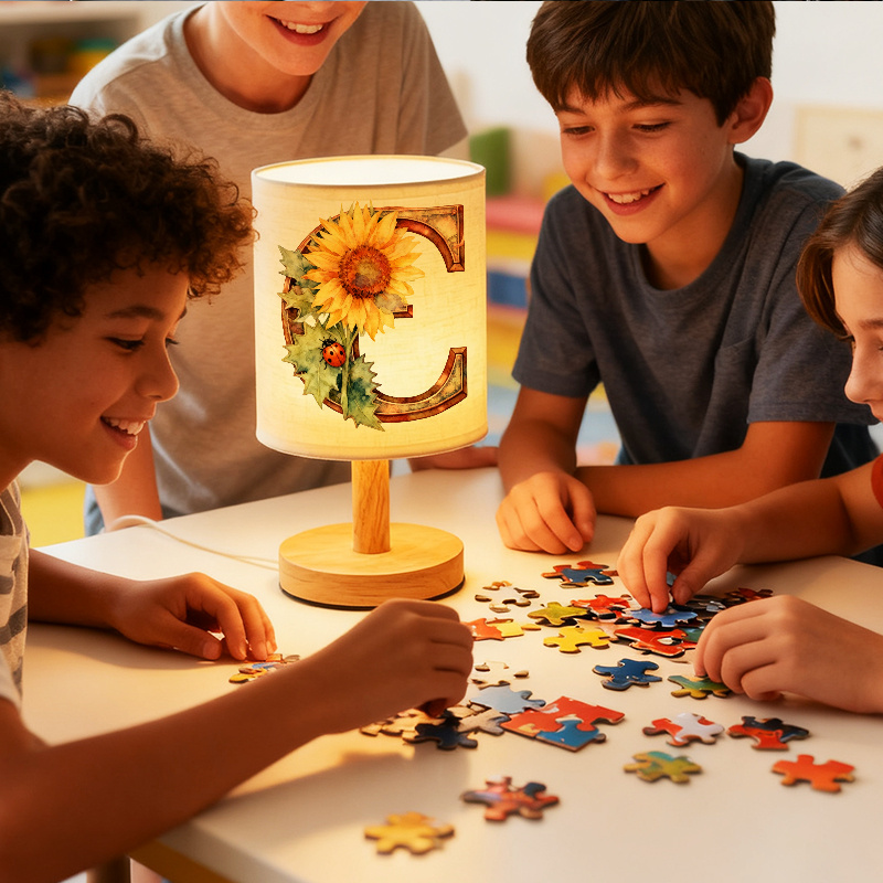 USB Powered Linen Desk Lamp