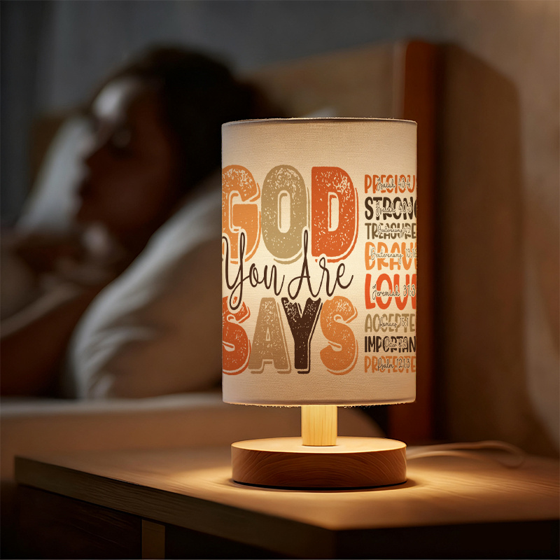 Modern USB Powered Linen Lamp