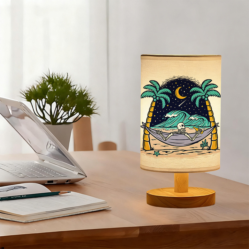 Modern USB-powered Linen Table Lamp Decoration Creating A Cozy Atmosphere