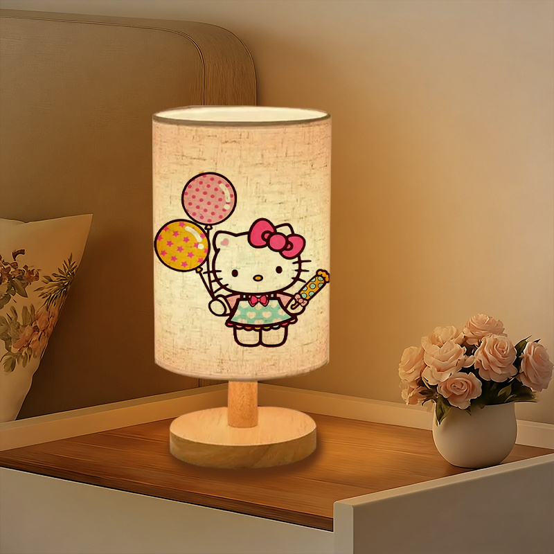 A modern Sanrio USB-powered linen lamp with a creative design
