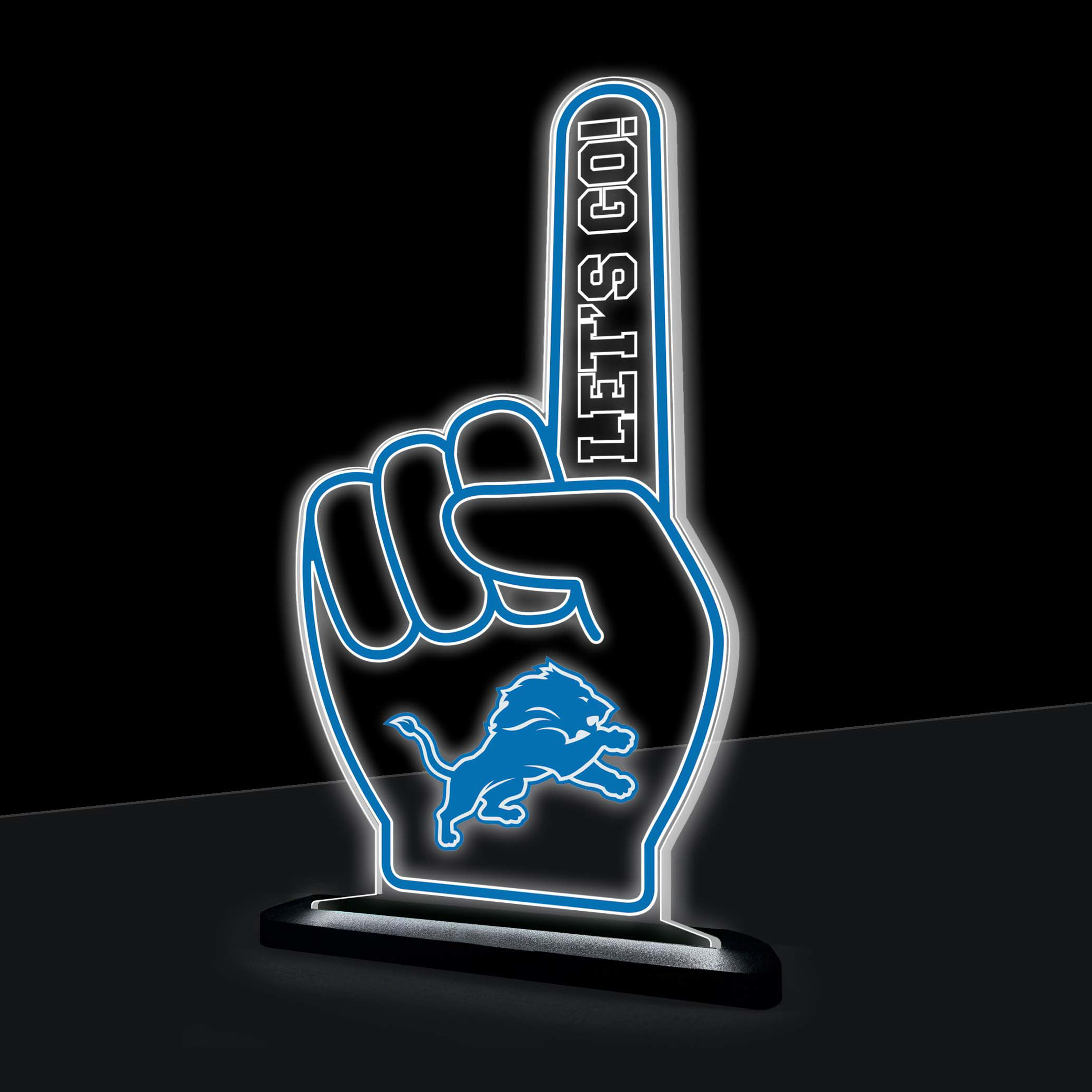 Detroit Lions NFL Foam Finger Lamp