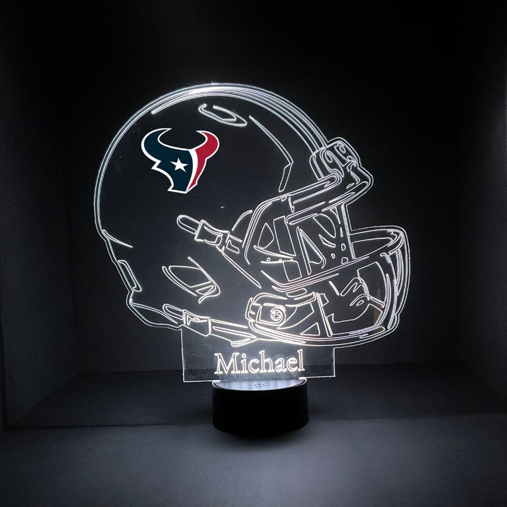 Houston Texans Personalized LED Helmet Lamp