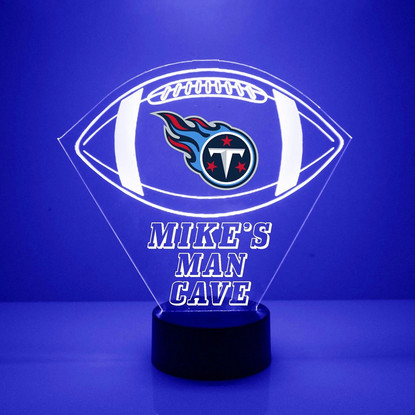 Tennessee Titans Personalized LED Football Lamp