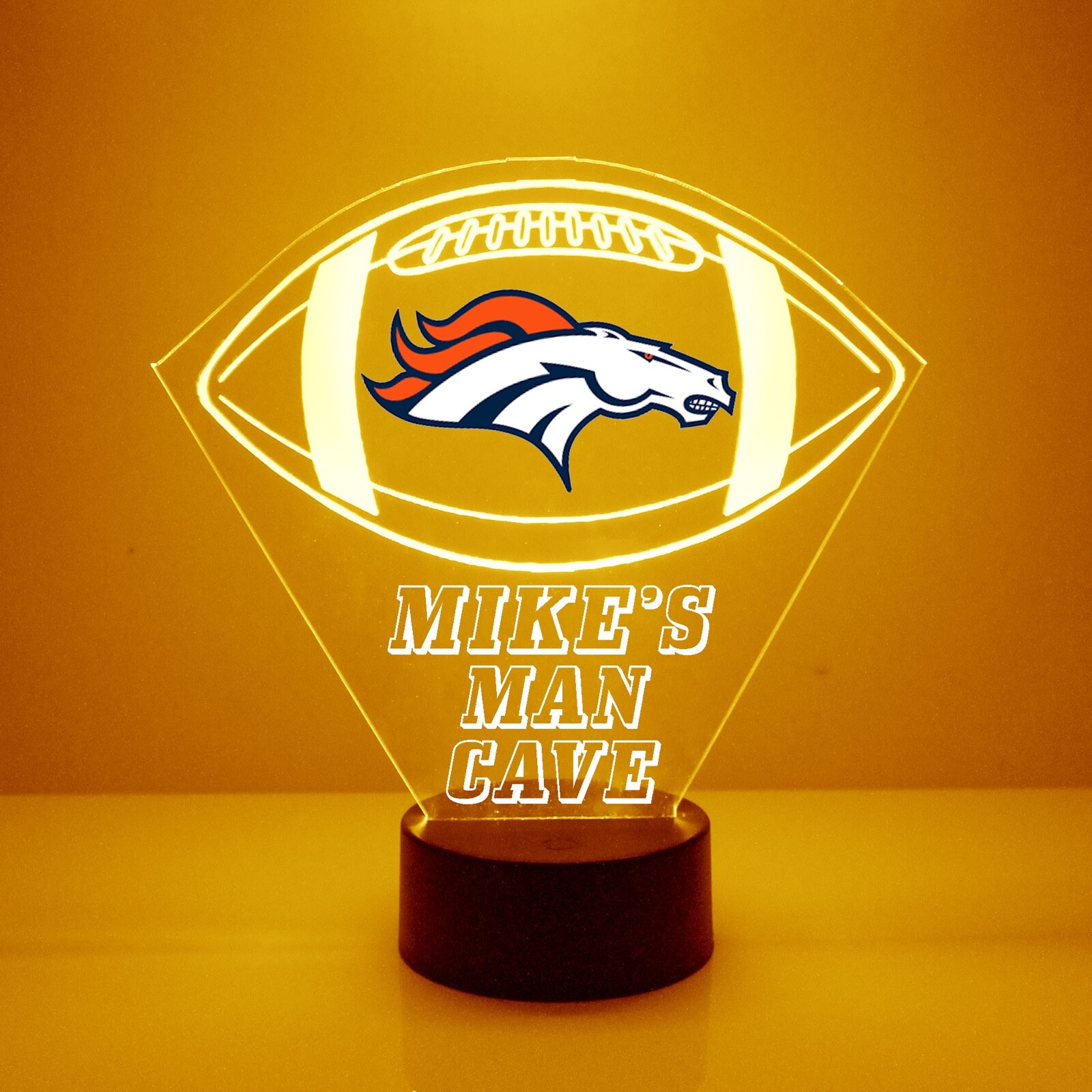 Denver Broncos Personalized Night Light