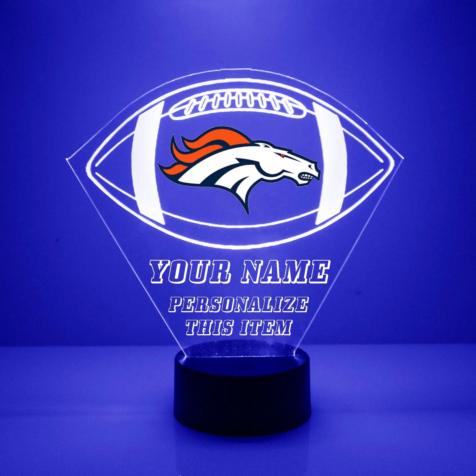 Denver Broncos Personalized Night Light