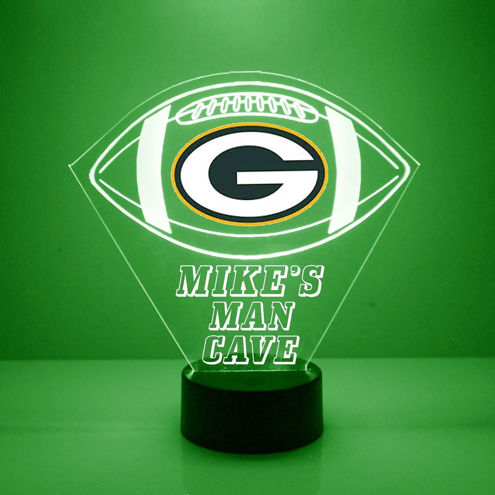 Green Bay Packers Personalized LED Lamp