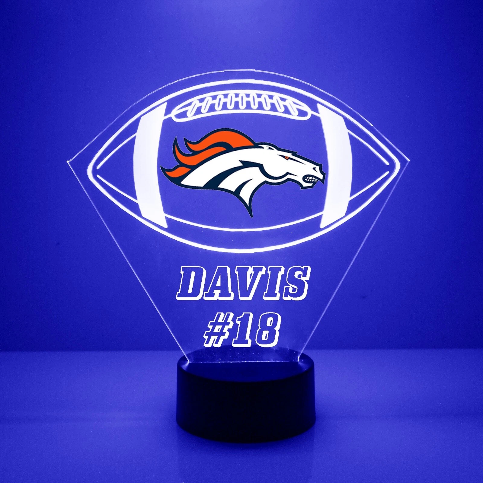 Denver Broncos Personalized Night Light