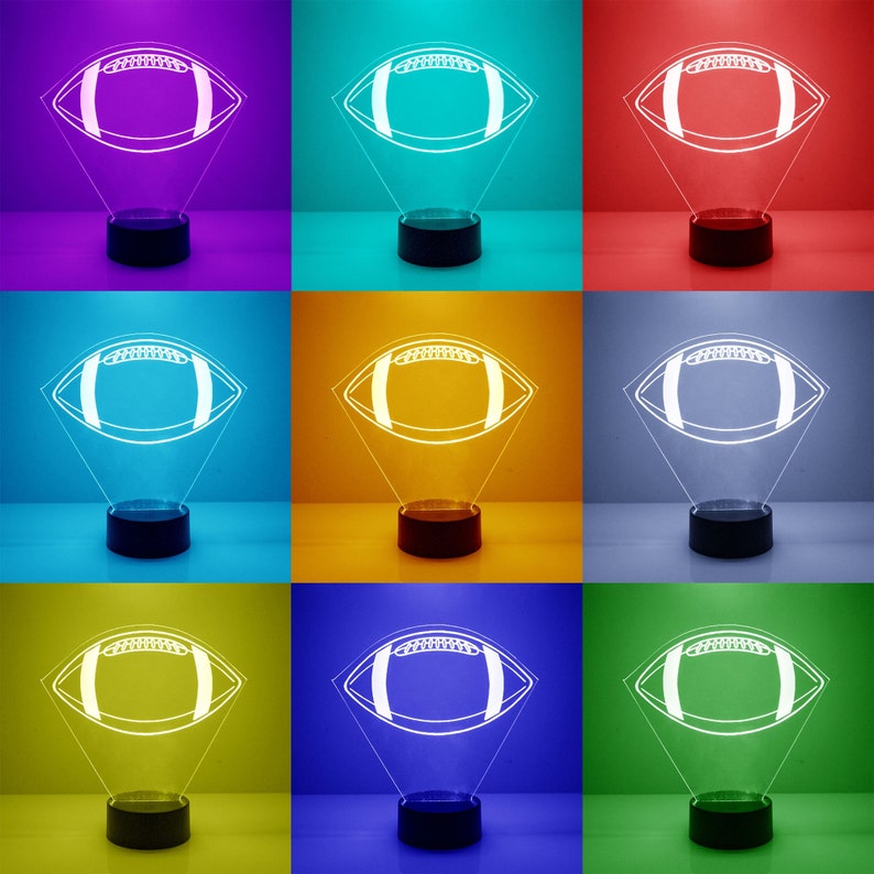 Carolina Panthers Personalized LED Lamp