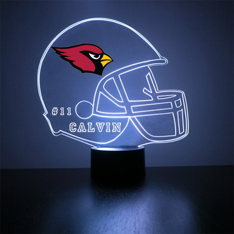 Arizona Cardinals Personalized LED Football Night Light