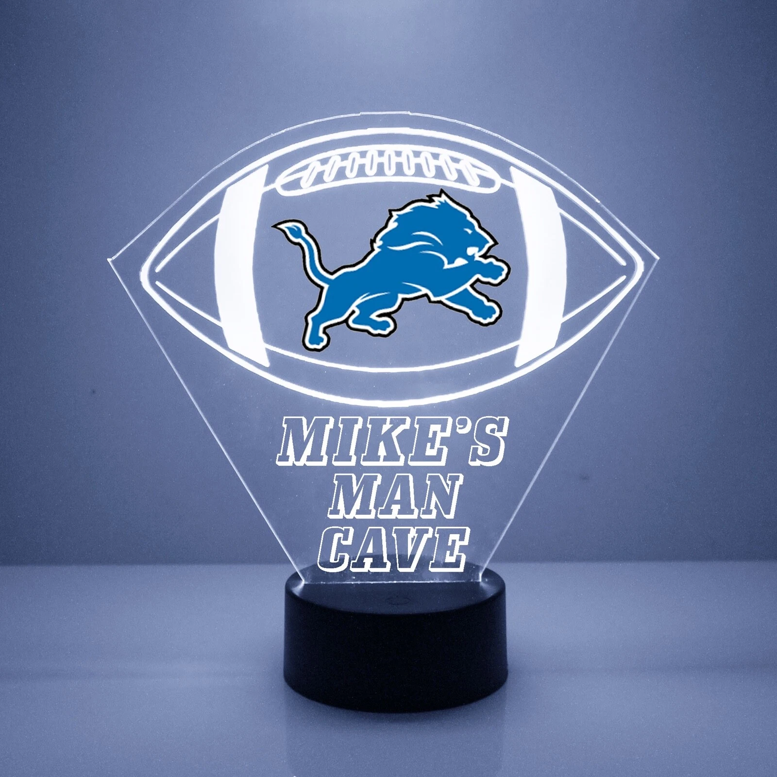 Detroit Lions Personalized LED Lamp