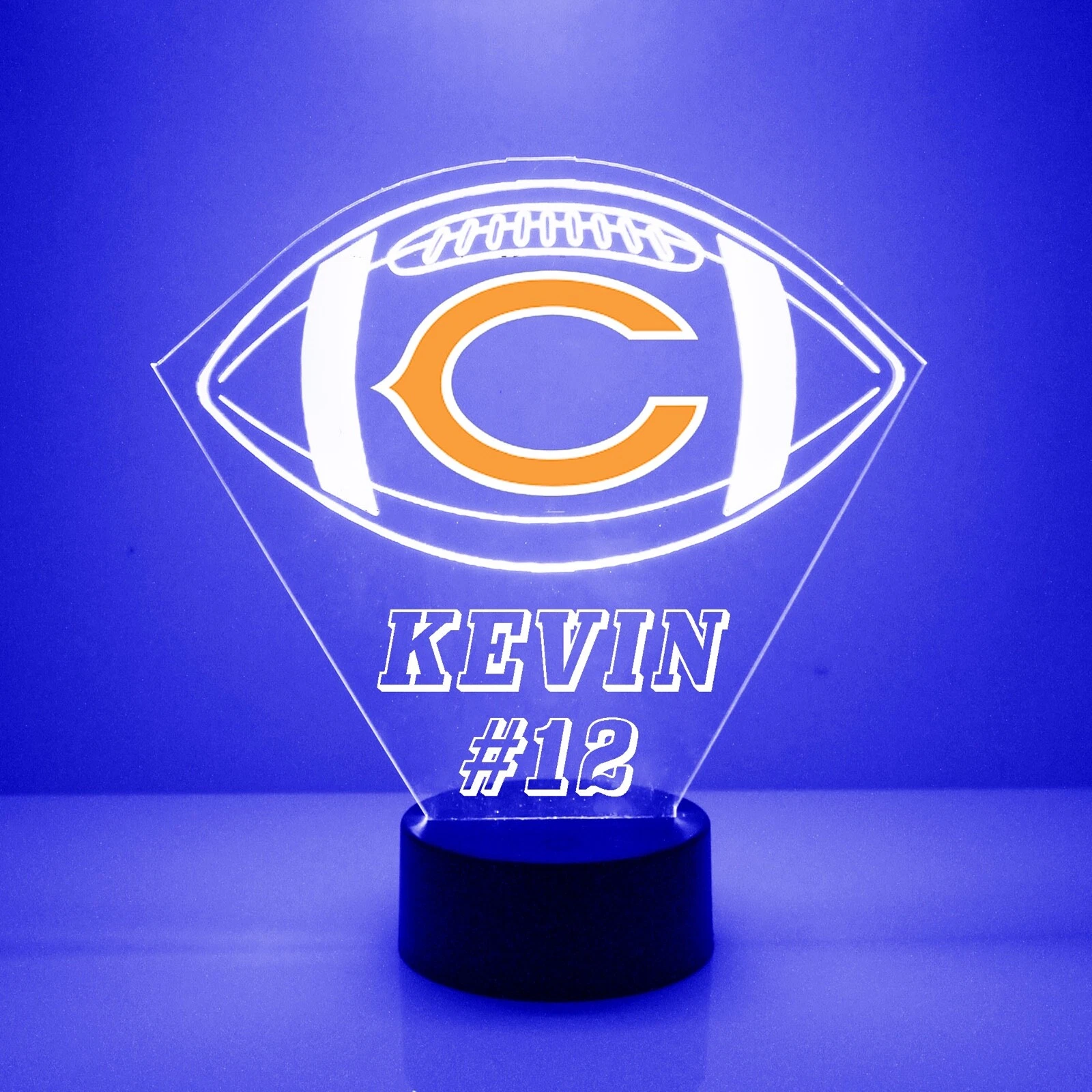 Chicago Bears Personalized LED Lamp