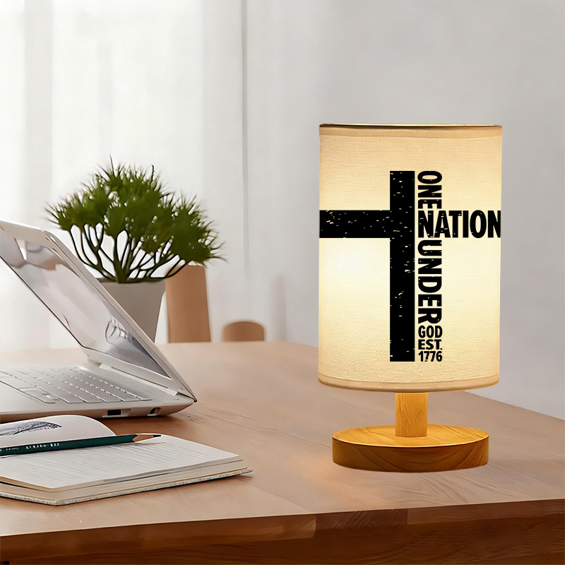 A Modern USB-powered Linen Lamp with a Unique Design and Exquisite Patterns.