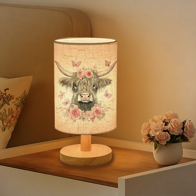 A Modern USB-powered Linen Lamp with a Unique Design and Exquisite Patterns