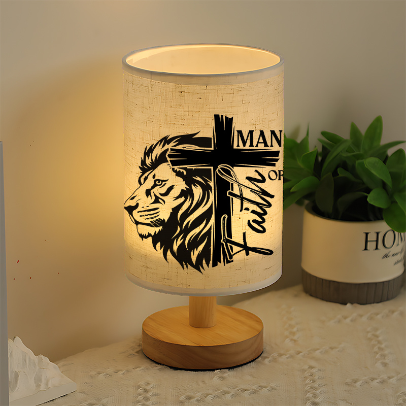 A Modern USB-powered Linen Lamp with a Unique Design and Exquisite Patterns