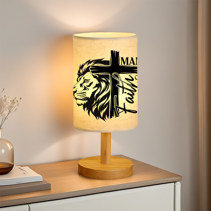 A Modern USB-powered Linen Lamp with a Unique Design and Exquisite Patterns