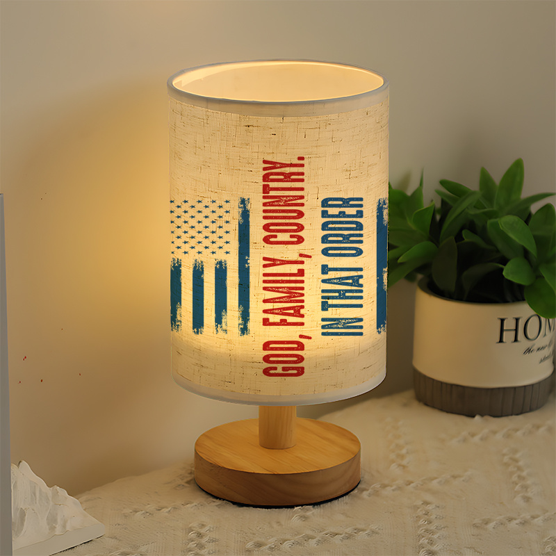 A Modern USB-powered Linen Lamp with a Unique Design and Exquisite Patterns